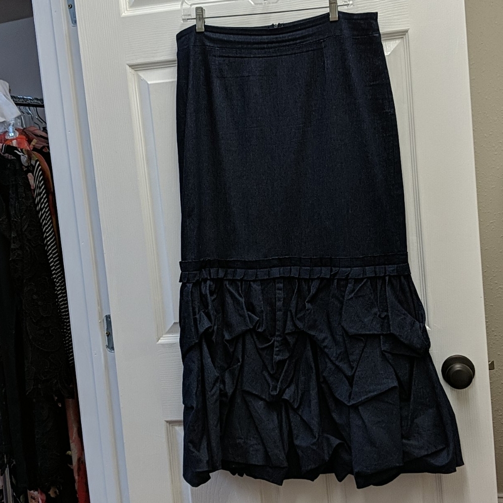 Denim Mermaid Skirt Size 1X *EUC*